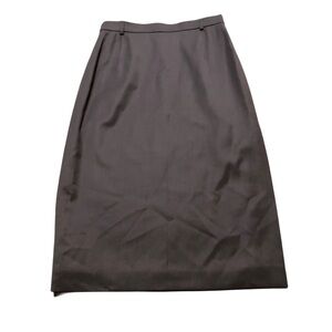 Vintage Escada Black 100% Wool Suit Skirt Size Small